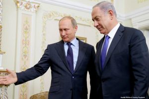 Russian President Vladimir Putin and Israeli Prime Minister Benjamin Netanyahu.