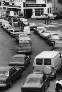 1973 long gas station lines. 